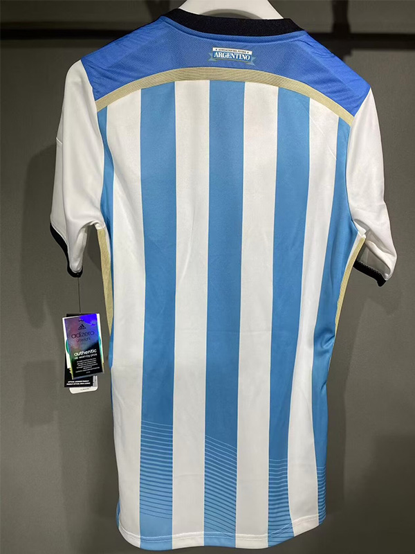 2014 Argentina Home Player Version 球员 Retro Soccer Jersey