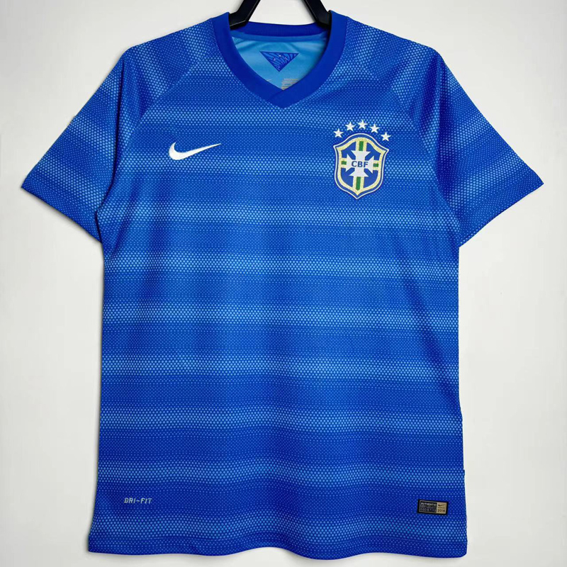 2014 Brazil Away Retro Soccer Jersey