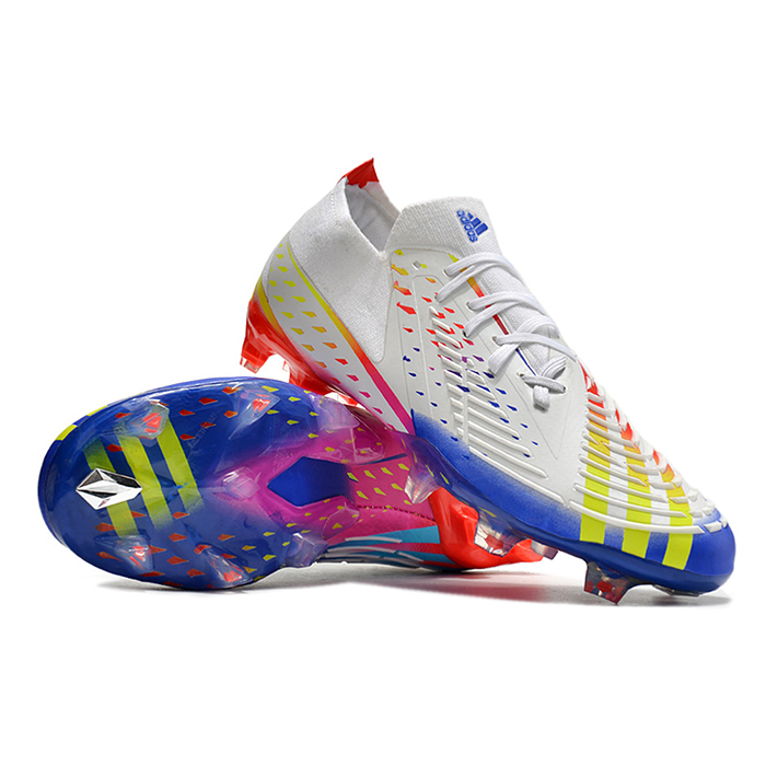 Predator FIFA World Cup Qatar 2022 Edge+ FG Soccer Shoes-White/Blue-1418036