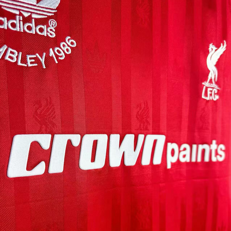 1986-1987 LIV Home Retro Soccer Jersey