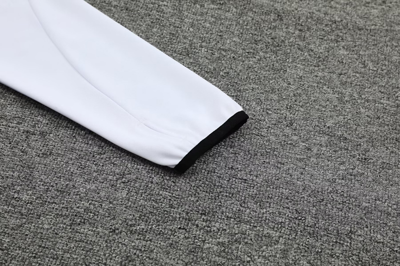 2024-25 RMA White Half Pull Tracksuit (半拉链)