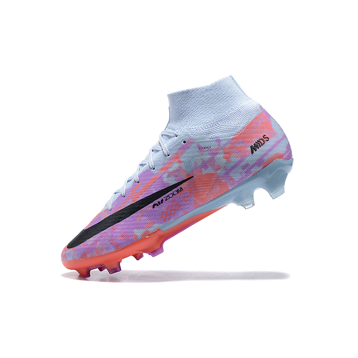 Air Zoom Mercurial Superfly IX Elite FG Lucent Pack High Soccer Shoes-Rose Red/Grey-277895