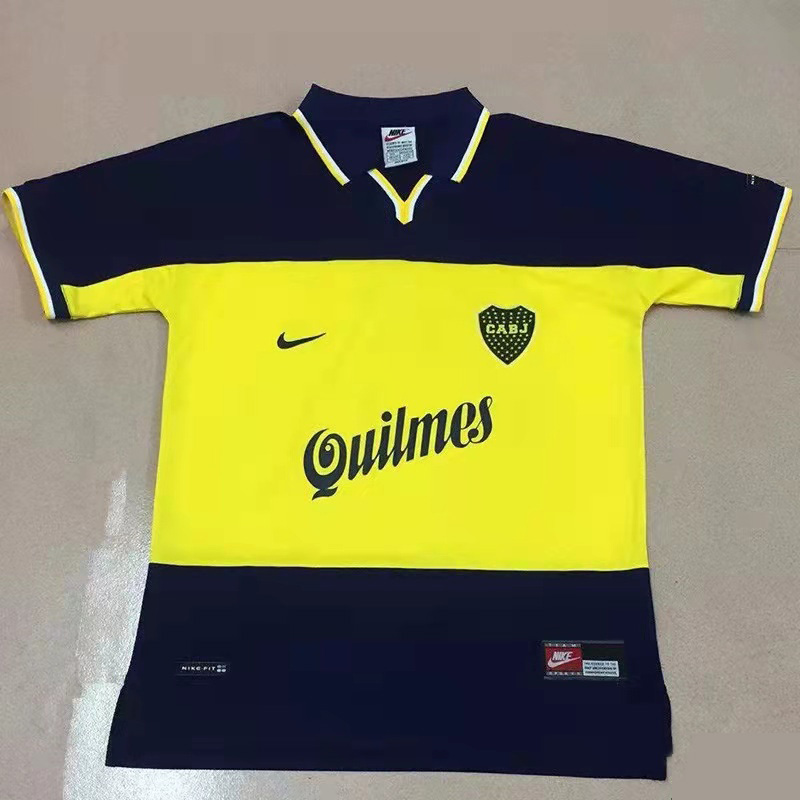 1998-1999 Boca Juniors Home Retro Soccer Jersey