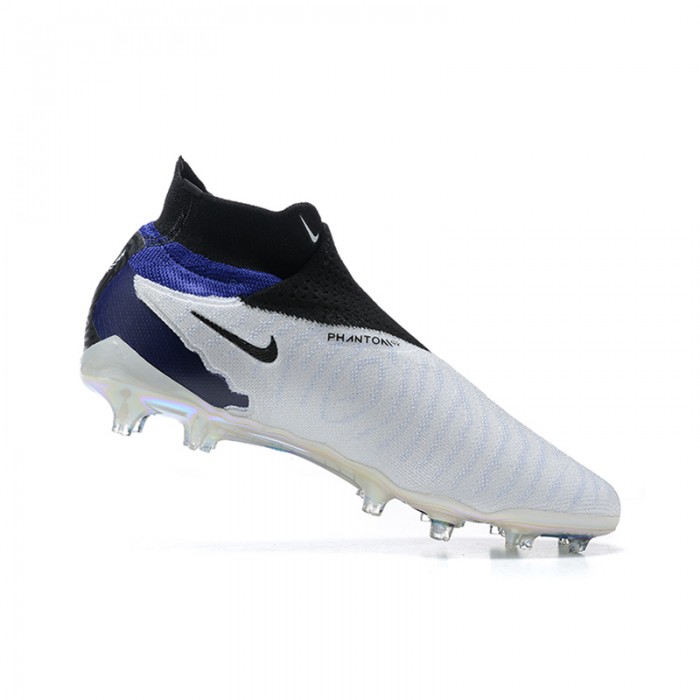 Phantom GX Elite FG High Soccer Shoes-White/Blue-1645808