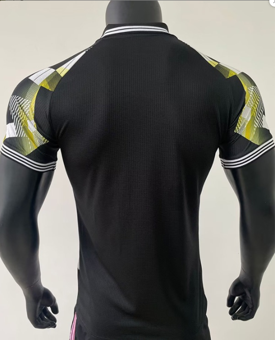 25-26 RMA Black Special Edition Player Version Training Shirts 黄袖边