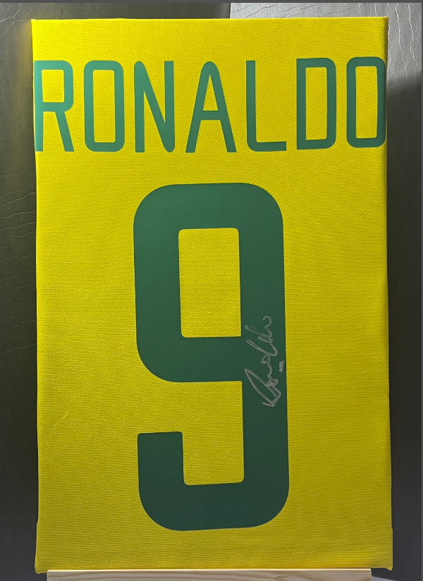 1998 Brazil Home Retro Soccer Jersey(亲笔签名 号码)