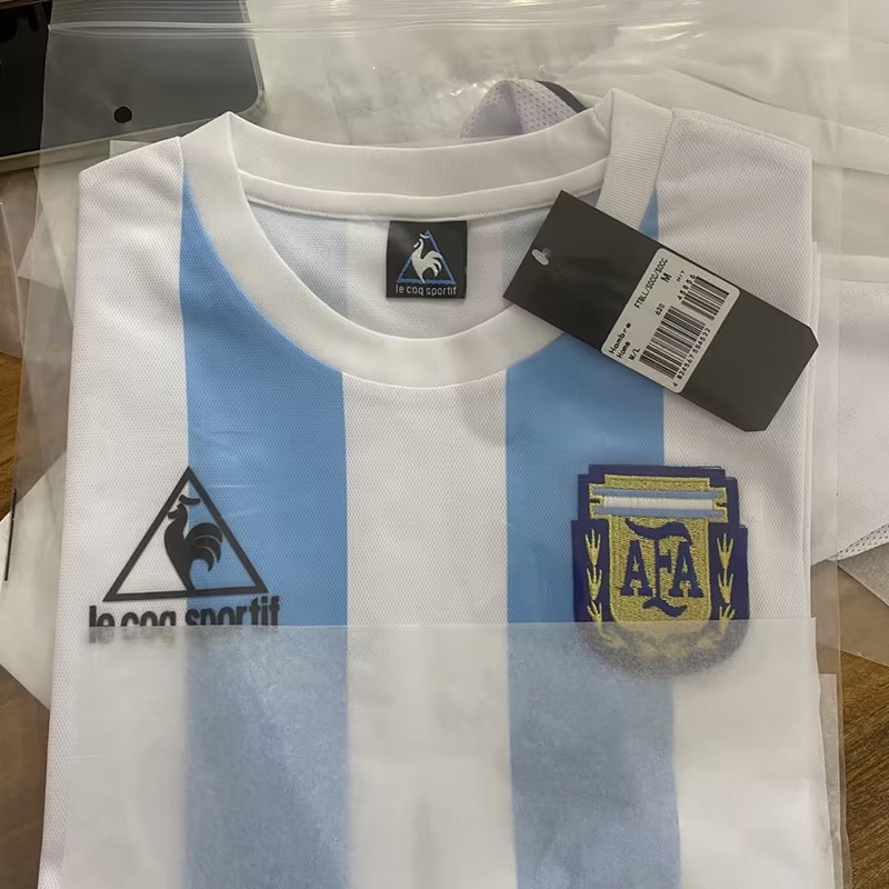 1986 Argentina Home Retro Soccer Jersey