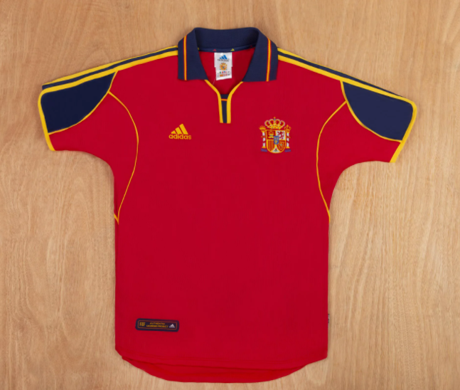 2000 Spain Home Retro Soccer Jersey