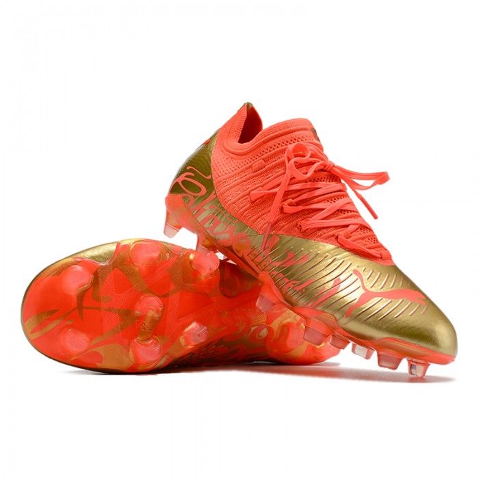 Neymar Future Z 1.3 Teazer FG Soccer Shoes-Red/Gold-959664