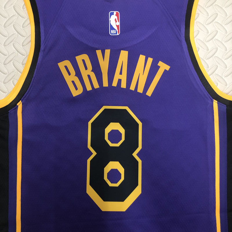 22-23 LAKERS BRYANT #8 Purple Top Quality Hot P...