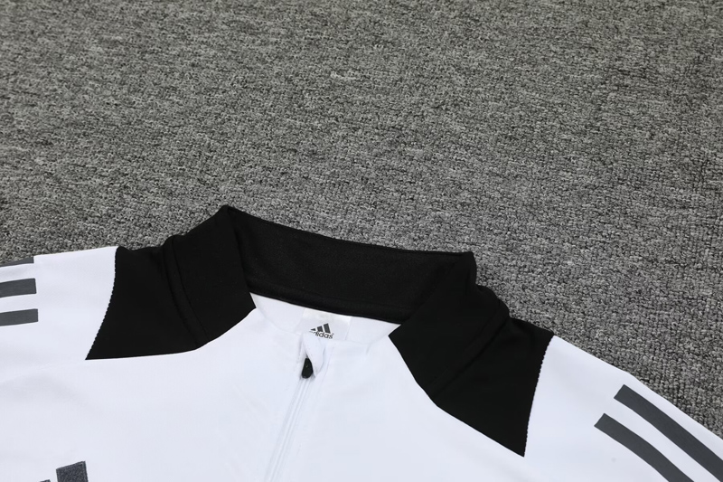 2024-25 RMA White Half Pull Tracksuit (半拉链)