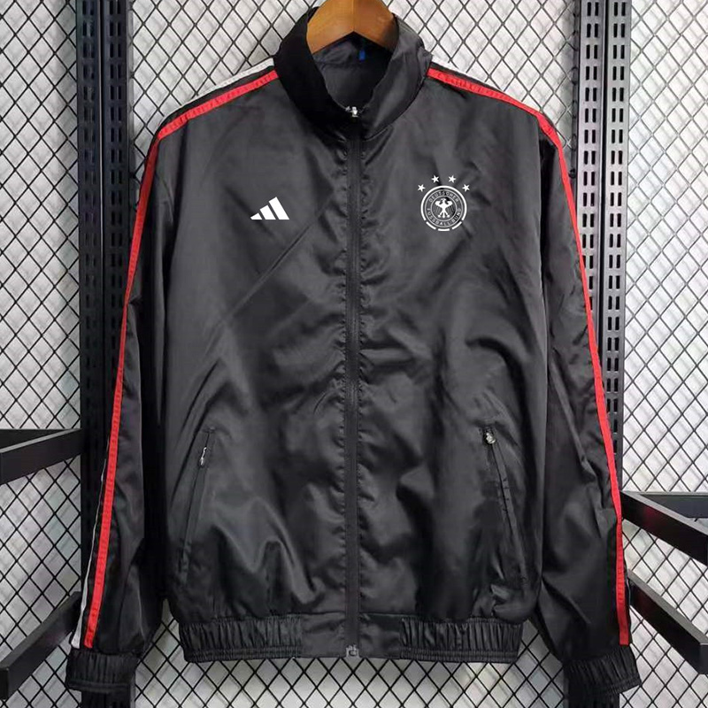 2023 Germany Black Double Sided Windbreaker (双面风衣)