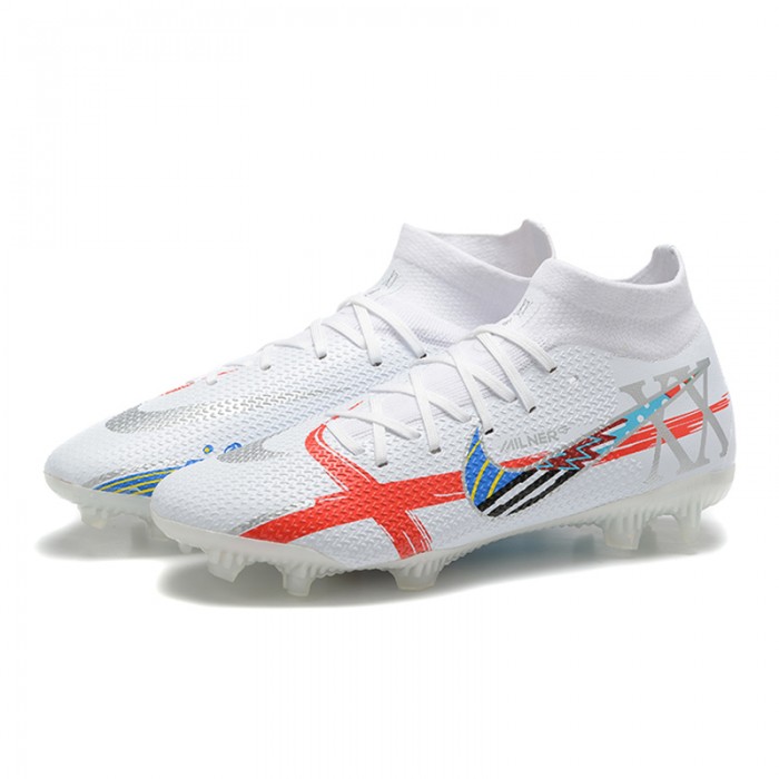 Phantom GT2 Dynamic Fit Elite FG High Soccer Shoes-White/Red-2782767