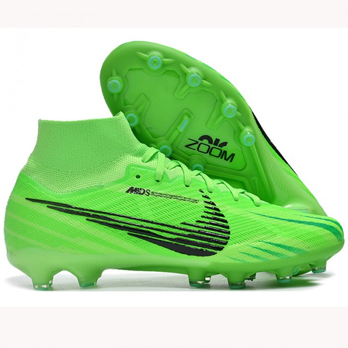 Air Zoom Mercurial Superfly IX Elite AG Soccer Shoes-Green/Black-3581555