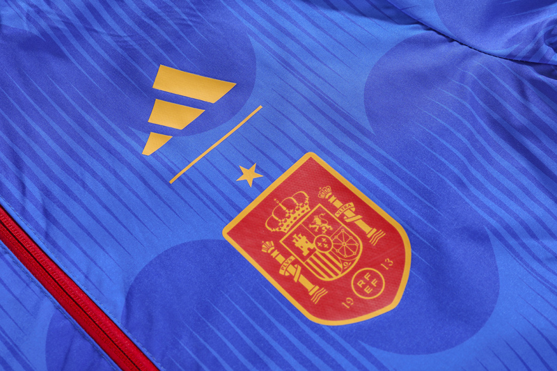 2023 Spain Blue & Red Double Sided Windbreaker ...