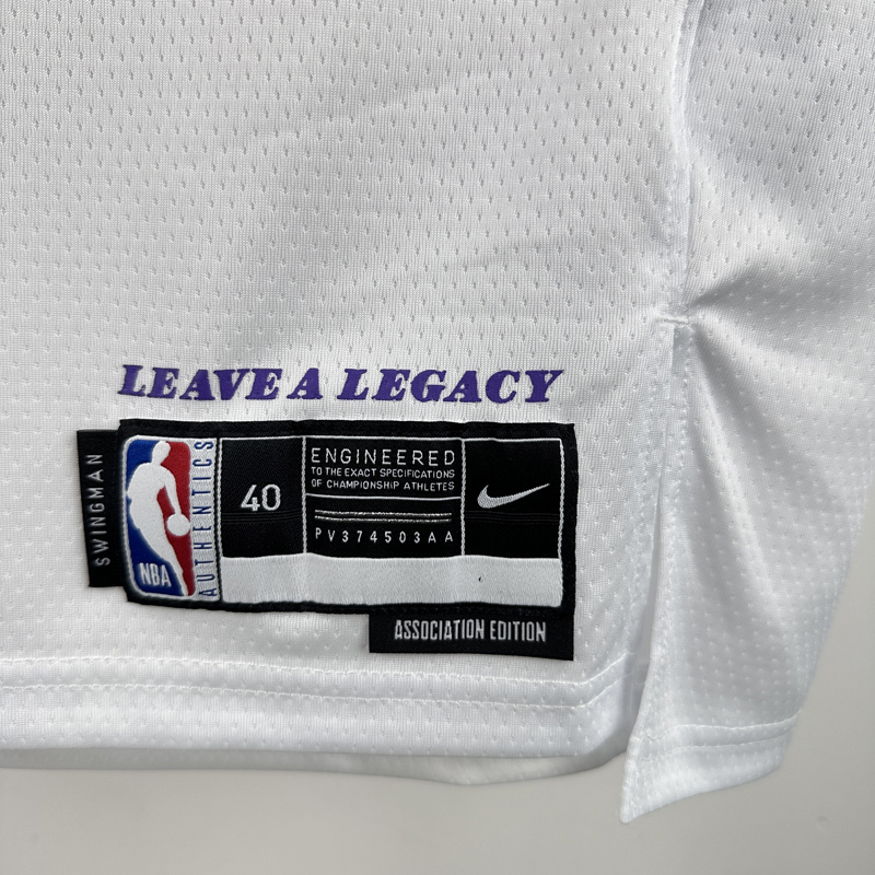 22-23 LAKERS TOSCANO #95 White Top Quality Hot Pressing NBA Jersey(圆领)