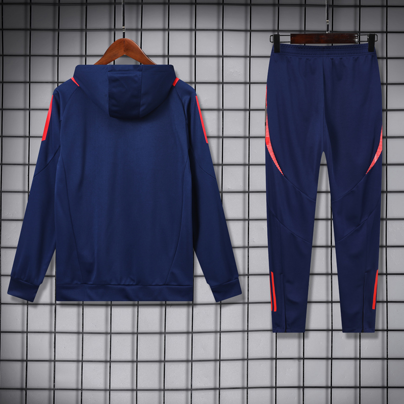 24-25 ManUtd Royal blue Hoodie Tracksuit (卫衣套装)