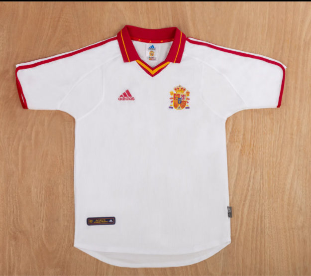 2000 Spain Away Retro Soccer Jersey
