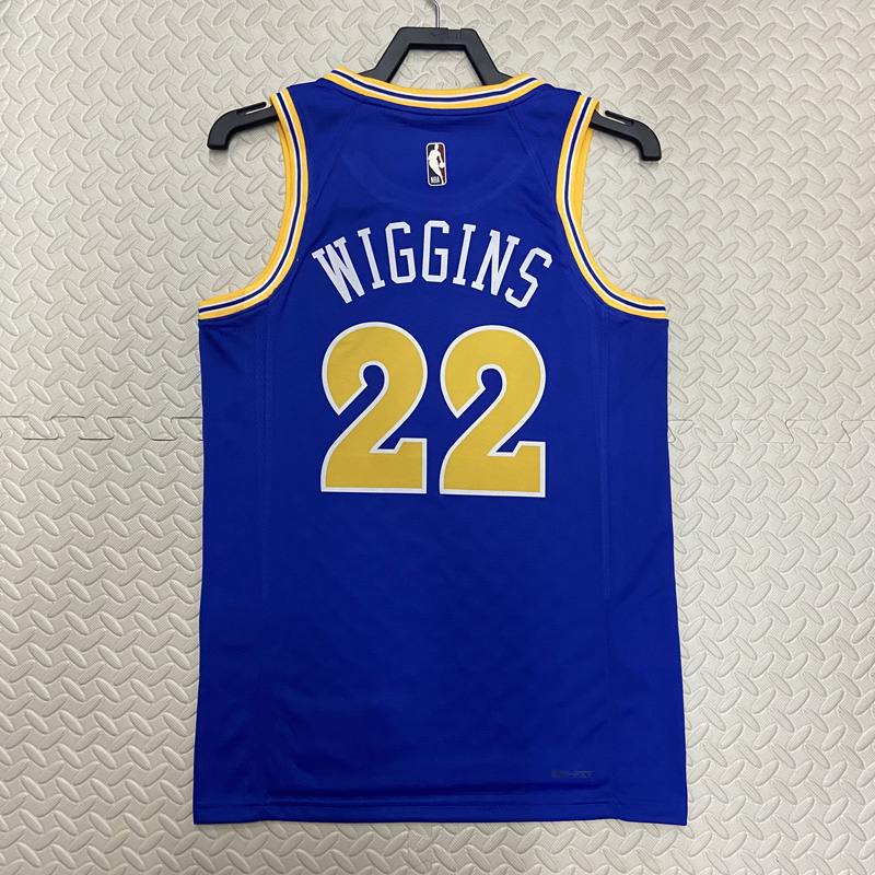 22-23 WARRIORS WIGGINS #22 Blue Top Quality Hot...