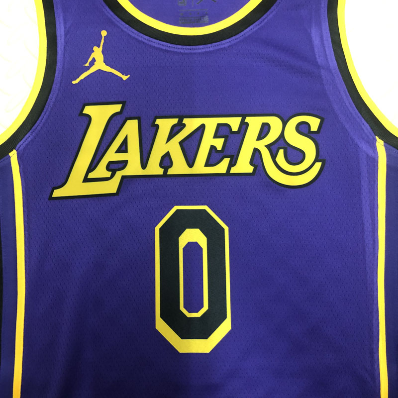 22-23 LAKERS WESTBROOK #0 Purple Top Quality Ho...