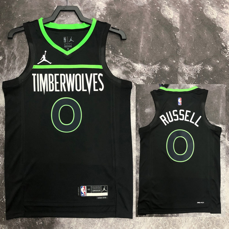 22-23 TIMBERWOLVES RUSSELL #0 Black Top Quality...