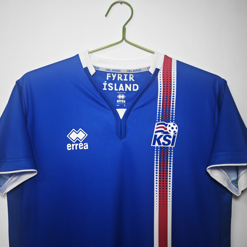 2016-2017 Iceland Home Retro Soccer Jersey