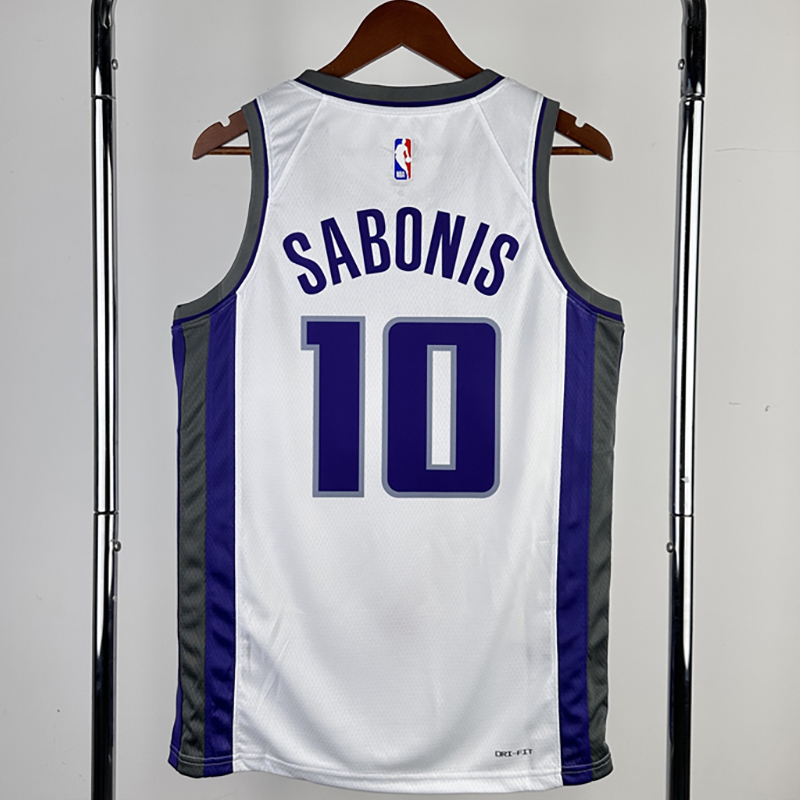 22-23 KINGS SABONIS #10 White Home Top Quality ...