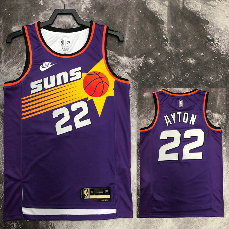 22-23 SUNS AYTON #22 Purple Top Quality Hot Pre...