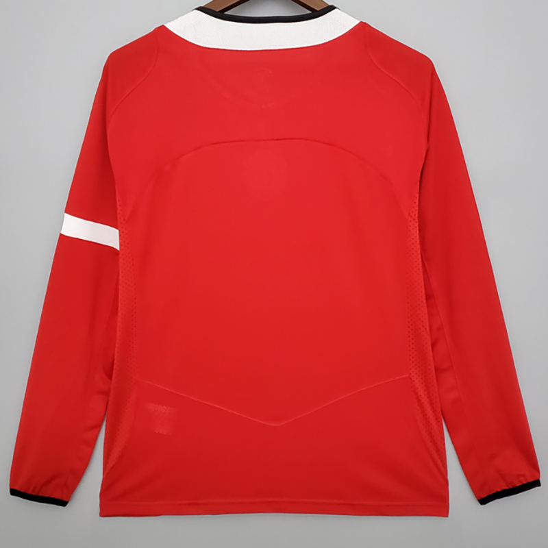 2005-2006 Man Utd Home Long sleeve Retro soccer...