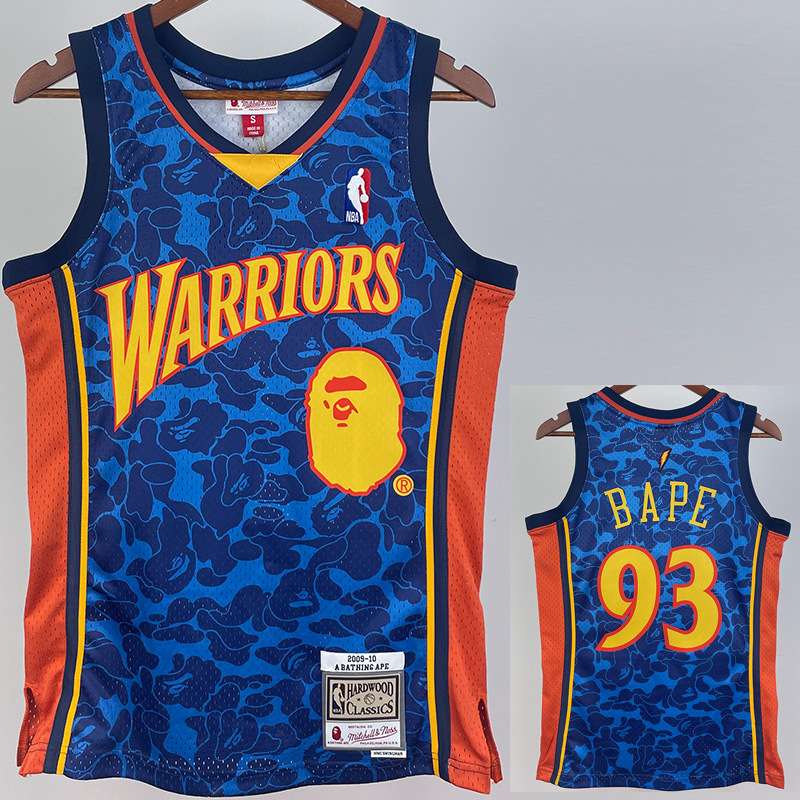 2023 WARRIORS & BAPE #93 Blue Top Quality Hot P...