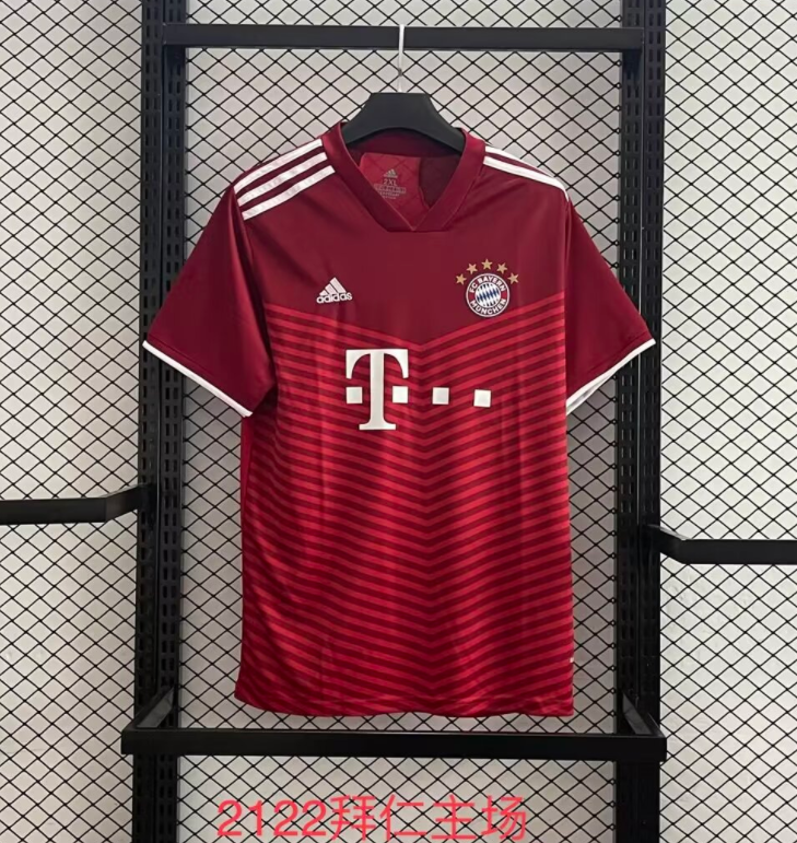 2122 Bayern Home Fans Retro 1:1 Quality Soccer Jersey