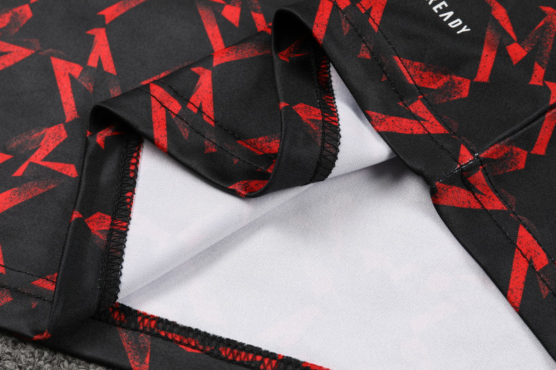 24-25 Man Utd Red black Half Pull Tracksuit (半拉链)(匹印)