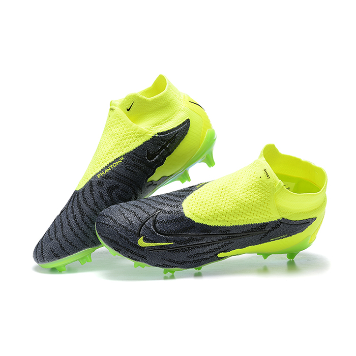 Phantom GX Elite FG High Soccer Shoes-Black/Green-652578