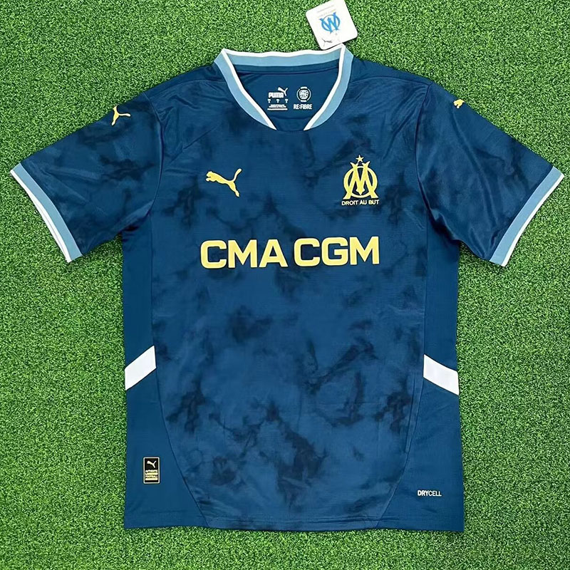 24-25 Marseille Away Fans Soccer Jersey (Print PA.TR&bo.ger)