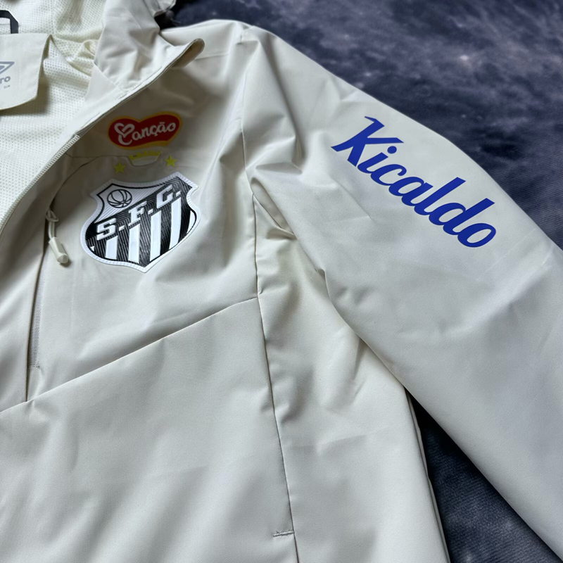 24-25 Santos FC White Windbreaker
