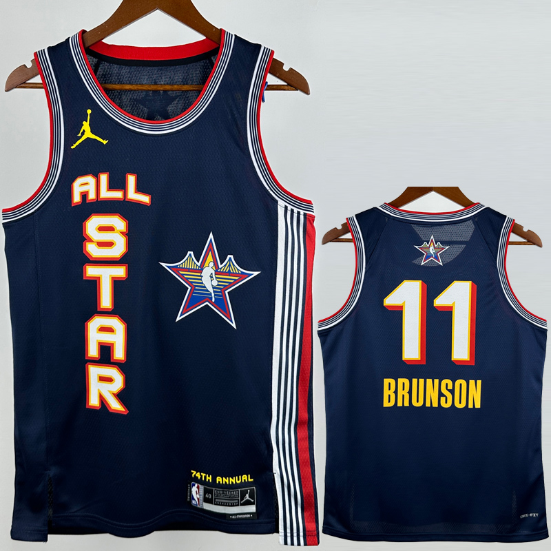 25-26 ALL-STAR BRUNSON #11 Royal blue Top Quality Hot Pressing NBA Jersey