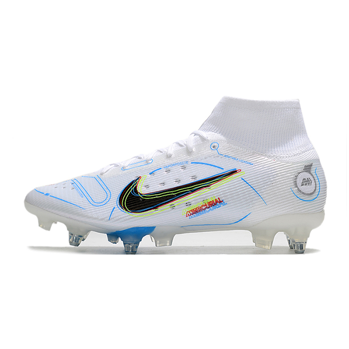 Mercurial Superfly 8 Elite SG Soccer Shoes-White/Blue-2723886