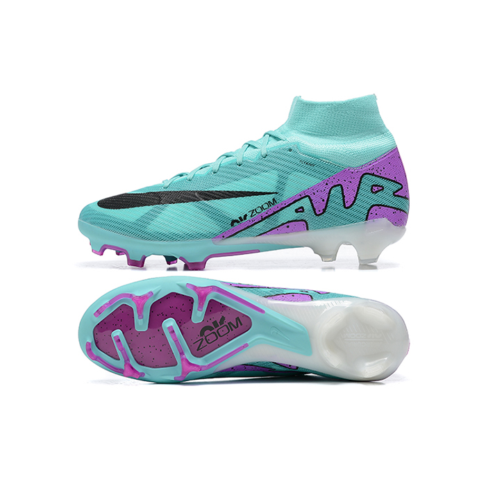 Air Zoom Mercurial Superfly IX Elite FG High Soccer Shoes-Blue/Purple-6483363
