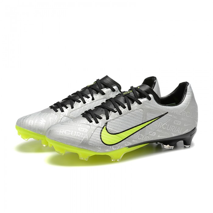 Mercurial Vapor XV FG Soccer Shoes-Grey/Green-5462253