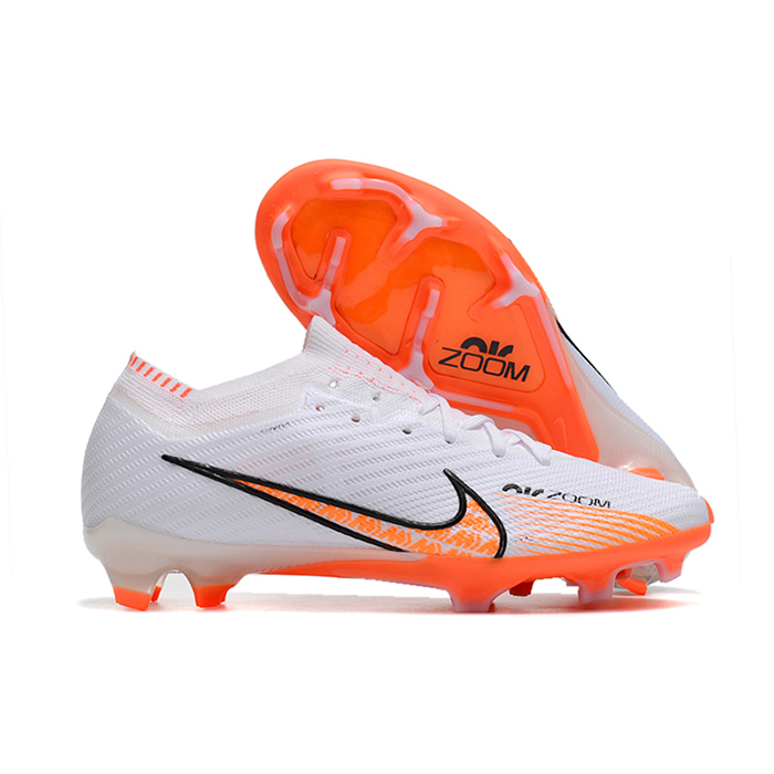 Air Zoom Mercurial Vapor XV Elite FG Soccer Shoes-White/Orange-6123328