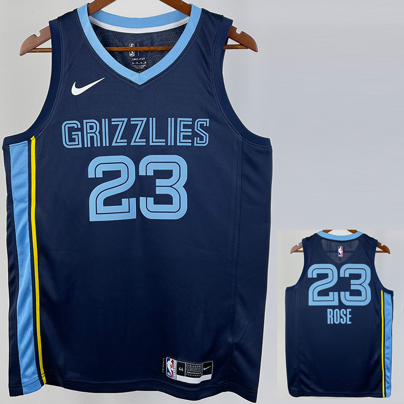 22-23 GRIZZLIES ROSE #23 Dark Blue Top Quality ...