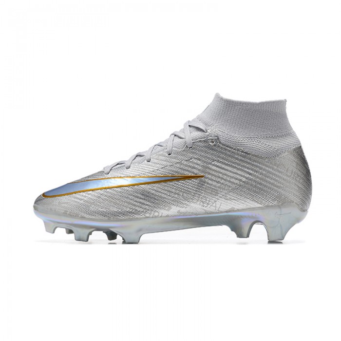 Zoom Vapor 15 Elite SE FG High Soccer Shoes-Gray/Blue-1854918