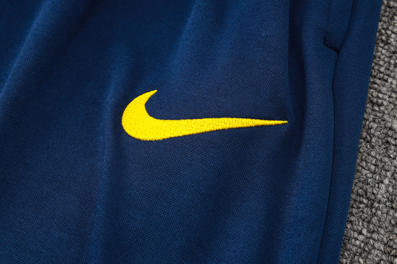 24-25 Brazil Lake blue Hoodie Half Pull Tracksuit #F567半拉连帽