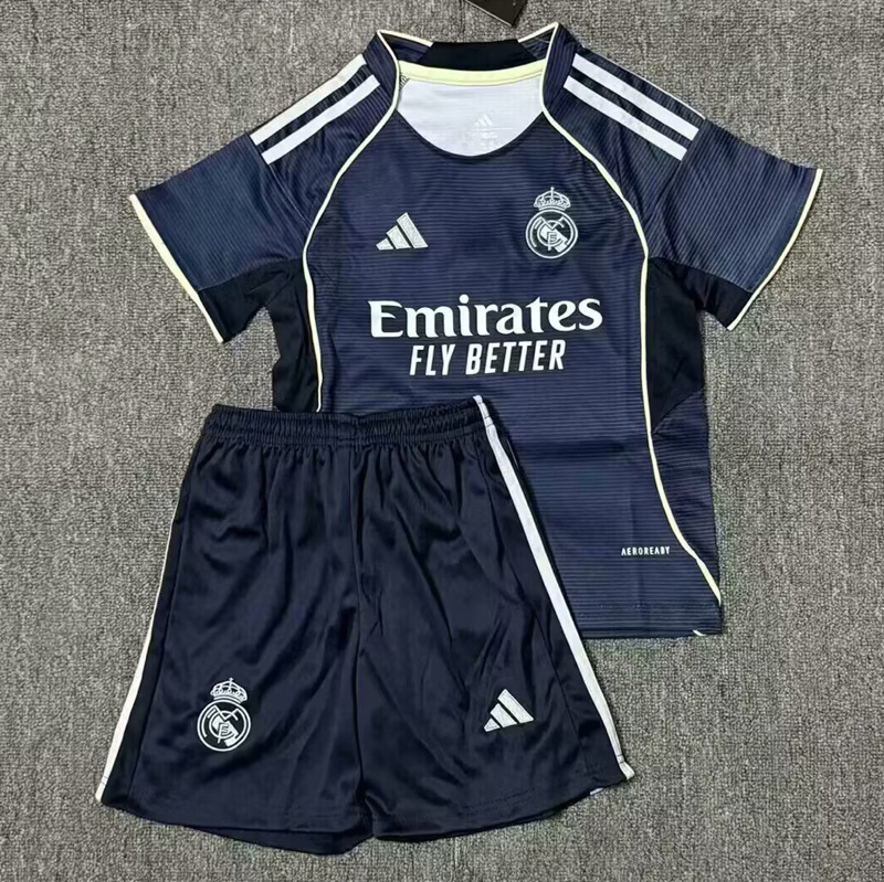 25-26 RMA Away Kids Soccer Jersey