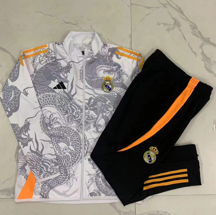 2425 Long Pull RMAwhite (Inkjet Dragon) Training Tracksuit