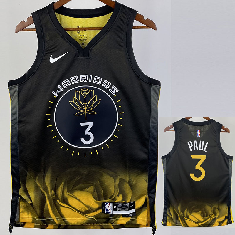 22-23 WARRIORS PAUL #3 Black City Edition Top Q...