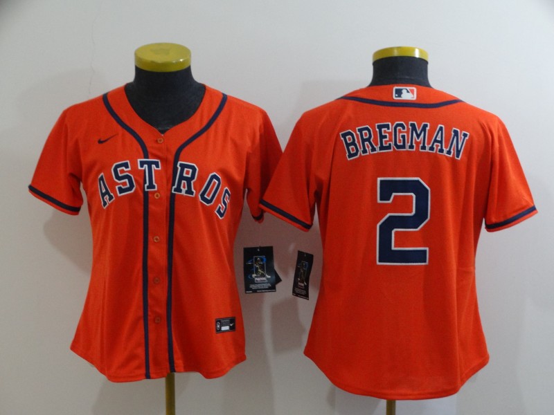 Houston Astros Women's baseball jersey BREGMAN 2 fans edition