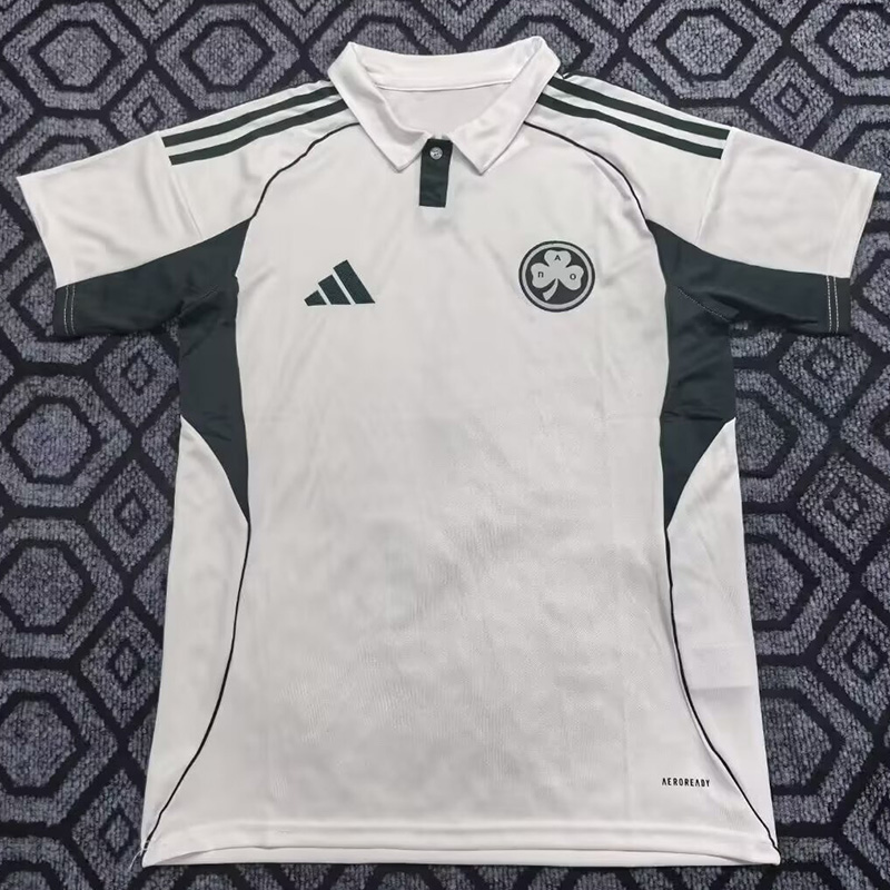 25-26 Panathinaikos White Fans Soccer Jersey