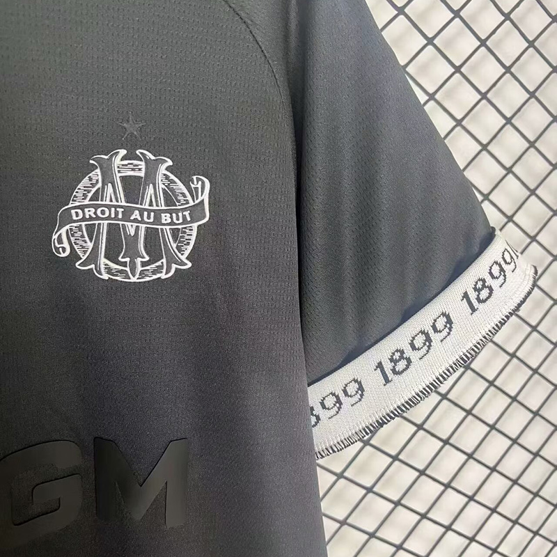 24-25 Marseille Black 125th Anniversary Fans Soccer Jersey