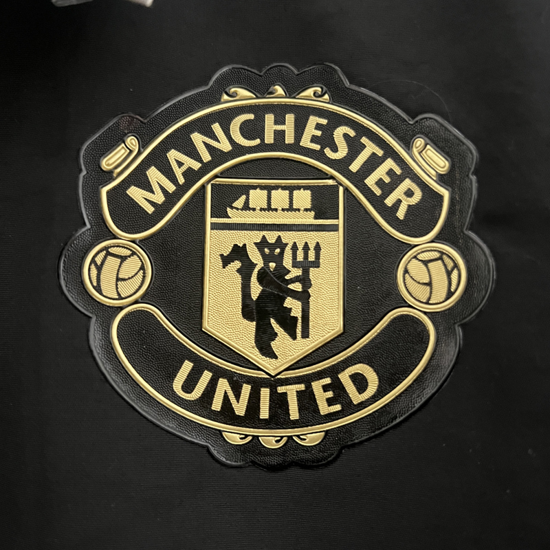 2024 Man Utd Black & Green Double Sided Windbre...